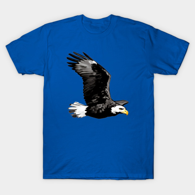 Flying Bald Eagle T-Shirt by DonWillisJrArt