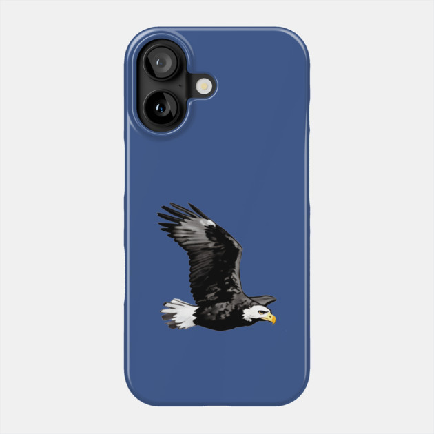 Flying Bald Eagle Phone Case by DonWillisJrArt