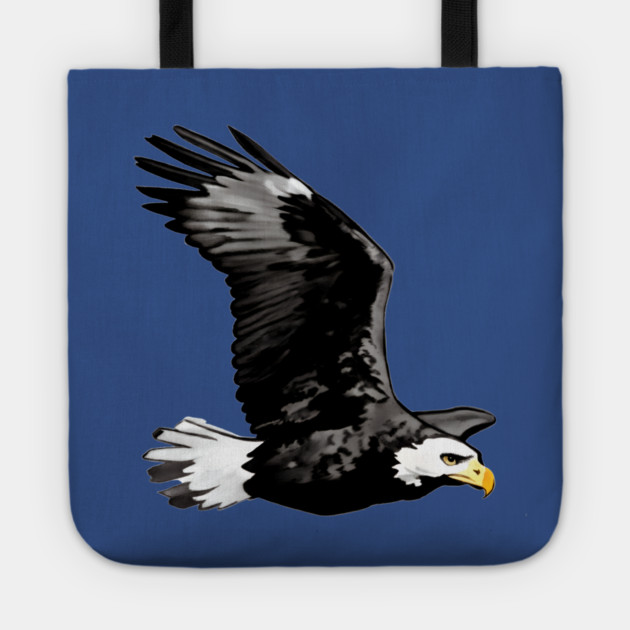 Flying Bald Eagle Tote by DonWillisJrArt