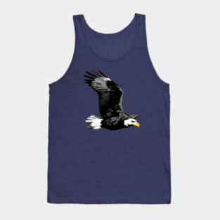 Flying Bald Eagle Tank Top