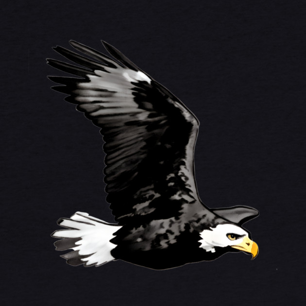 Flying Bald Eagle by DonWillisJrArt