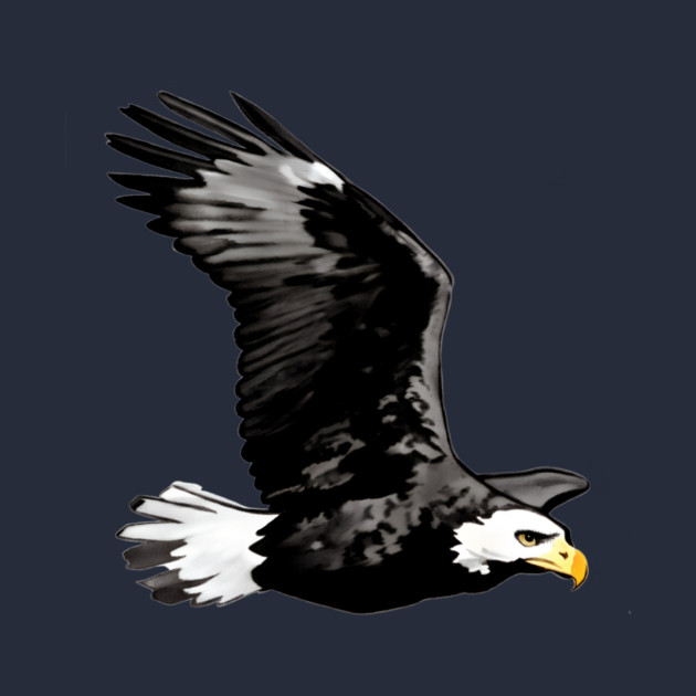 Flying Bald Eagle by DonWillisJrArt