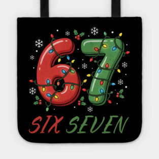 67 Six Seven with Christmas Lights Tote