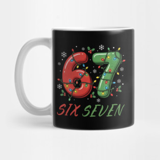 67 Six Seven with Christmas Lights Mug