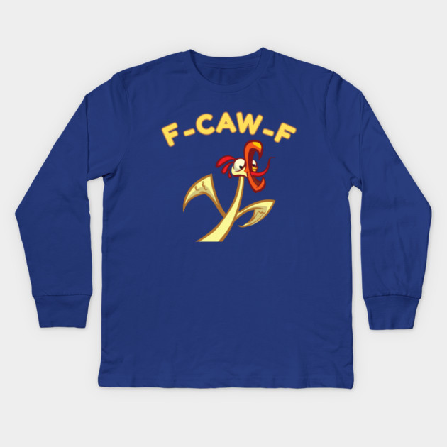 f-caw-f Kids Long Sleeve T-Shirt by Creatifly Graphic Tees