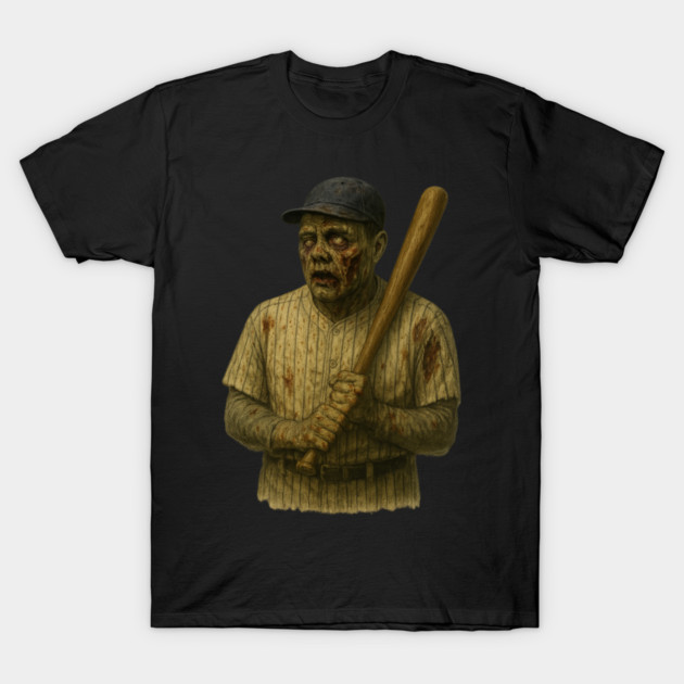 Zombie – Vintage Zombie Baseball Horror Parody T-Shirt by PD Energies