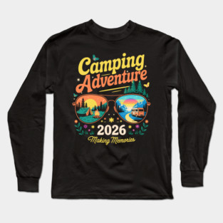 Camping Adventure Life Men Women Kids Family Squad Matching Long Sleeve T-Shirt