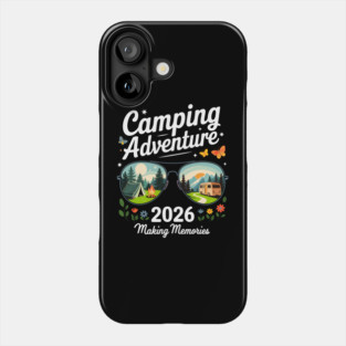 Camping Adventure Life Men Women Kids Family Squad Matching Phone Case