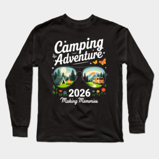 Camping Adventure Life Men Women Kids Family Squad Matching Long Sleeve T-Shirt