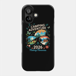 Camping Adventure Life 2026 Men Women Kids Family Squad Matching Phone Case