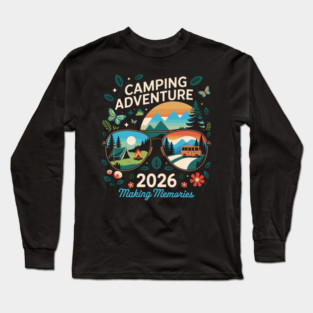 Camping Adventure Life 2026 Men Women Kids Family Squad Matching Long Sleeve T-Shirt