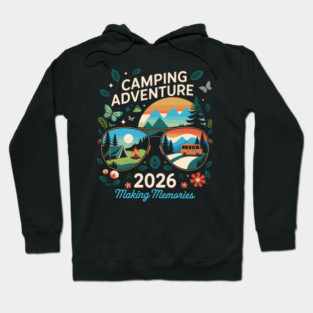 Camping Adventure Life 2026 Men Women Kids Family Squad Matching Hoodie