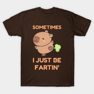 Sometimes I Just Be Fartin' Cute Capybara T-Shirt