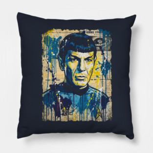 trekkie pop art grafitti Pillow