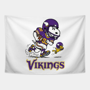 Snoopy Minnesota Football Retro Fan Tapestry