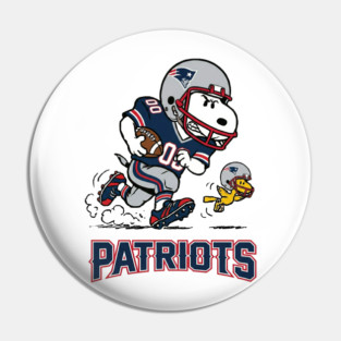 Snoopy New England Football Retro Fan Pin