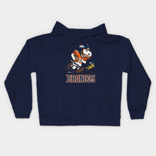 Snoopy Denver Football Retro Fan Kids Hoodie