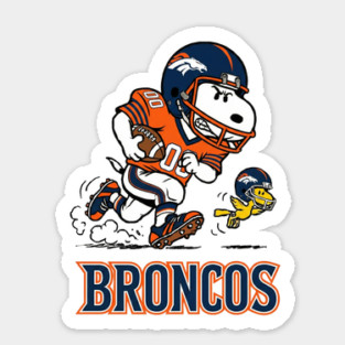 Snoopy Denver Football Retro Fan Sticker