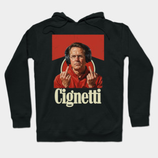 Cignetti Apparel Vintage MIddle Finger White Hoodie