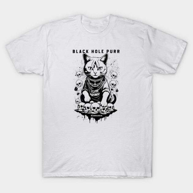 BLACK HOLE PURR T-Shirt by artslaves