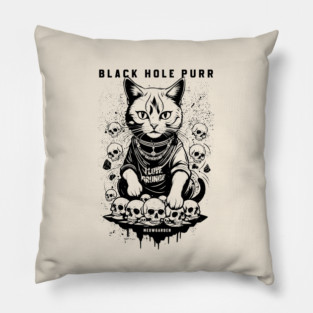 BLACK HOLE PURR Pillow