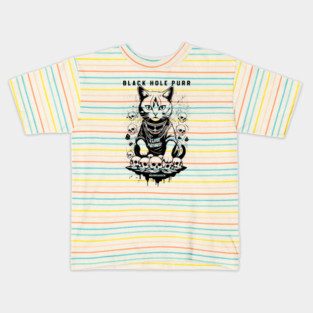BLACK HOLE PURR Kids T-Shirt