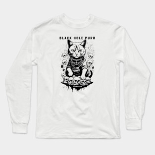 BLACK HOLE PURR Long Sleeve T-Shirt