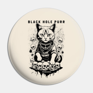 BLACK HOLE PURR Pin