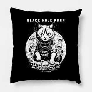 BLACK HOLE PURR Pillow