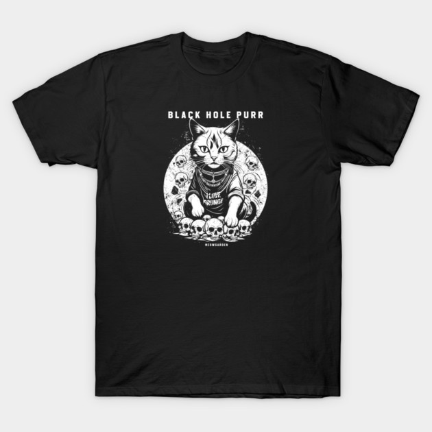 BLACK HOLE PURR T-Shirt by artslaves