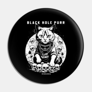 BLACK HOLE PURR Pin