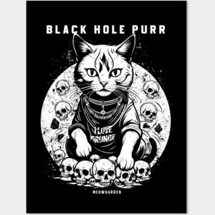 BLACK HOLE PURR Posters and Art