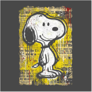 Snoopy pop art collage graffiti Posters and Art