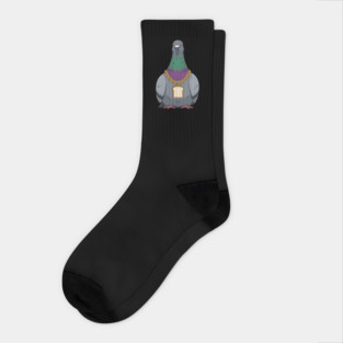 Beak Drop Pigeon Bread Chain Rap Bird Socks