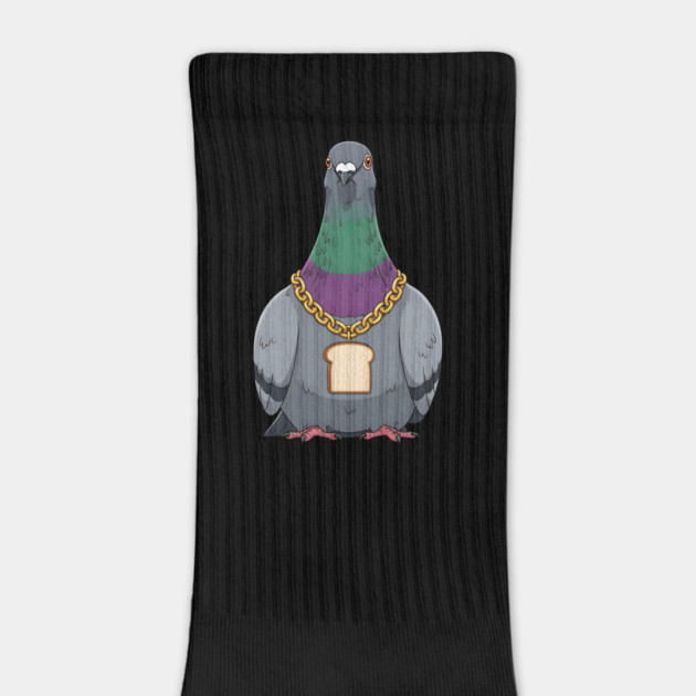 Beak Drop Pigeon Bread Chain Rap Bird by Designed By Marty