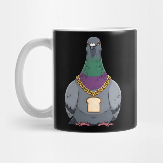 Beak Drop Pigeon Bread Chain Rap Bird by Designed By Marty