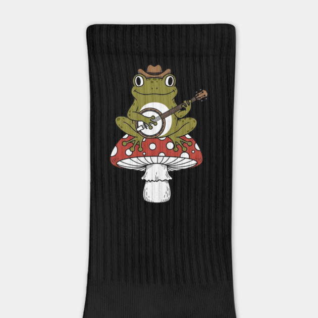 Honky Tonk Toadstool Banjo Frog by Designed By Marty