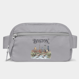 Boston Rowing on the Charles Skyline Bag