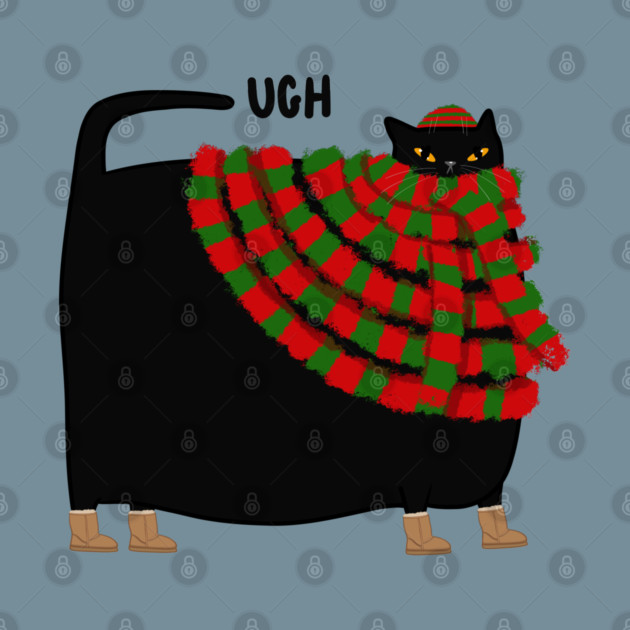 Ugh Cat Winter Version by KilkennyCat Art