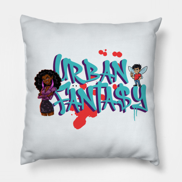 Urban Fantasy Genre Lover Pillow by H. R. Sinclair