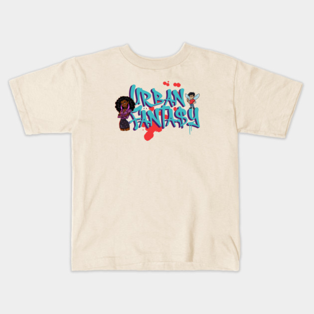 Urban Fantasy Genre Lover Kids T-Shirt by H. R. Sinclair