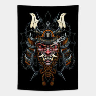 samurai mask Tapestry