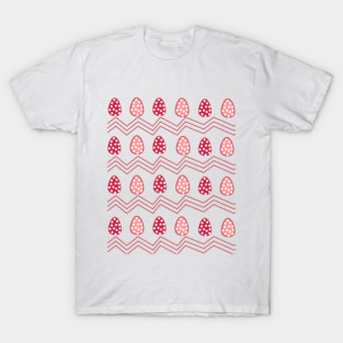 Red Pink Easter Eggs T-Shirt