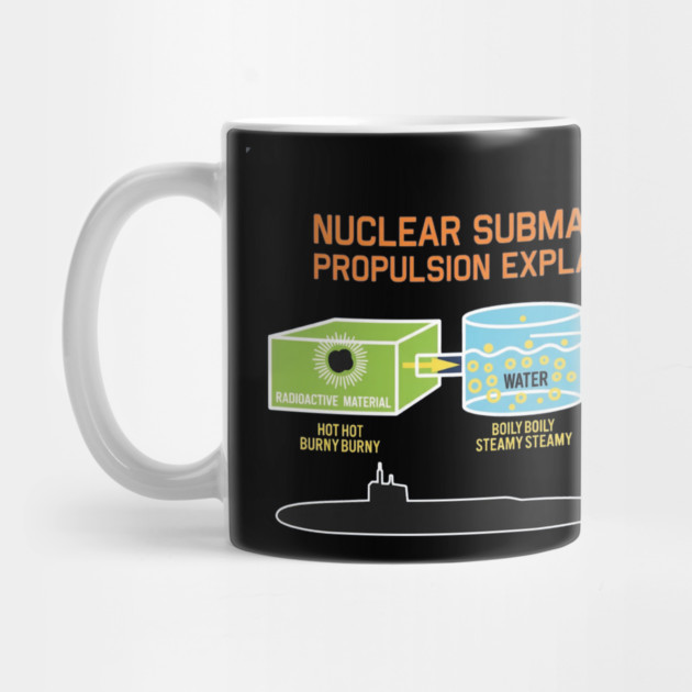 Nuclear Submarine Propulsion Funny Diagram Joke by Kelo
