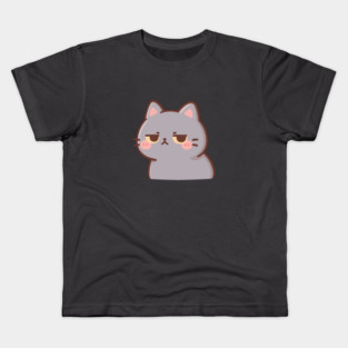 Cute Grumpy Cat Face Kids T-Shirt