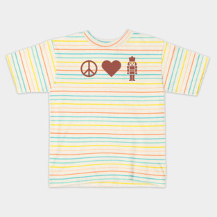 Peace Love Nutcracker Kids T-Shirt