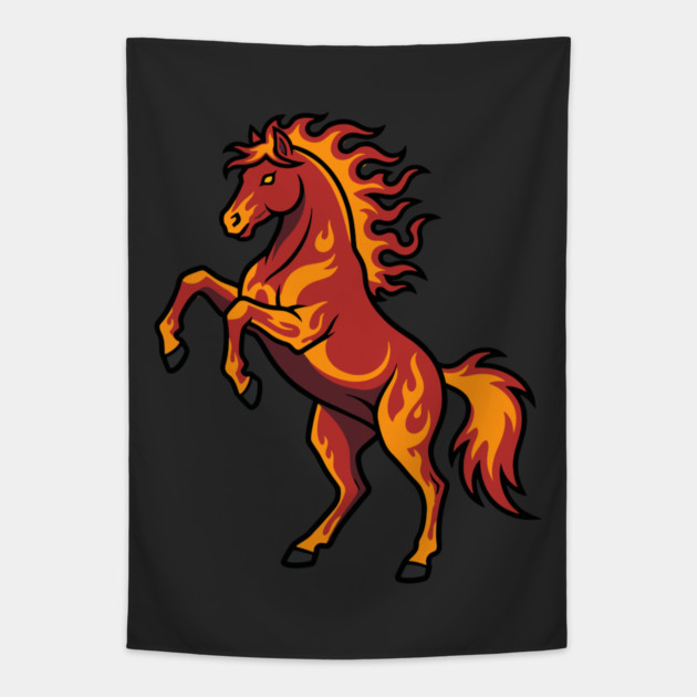 Fire Horse 2026 Tapestry by CreativeSage