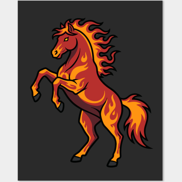 Fire Horse 2026 Wall Art by CreativeSage