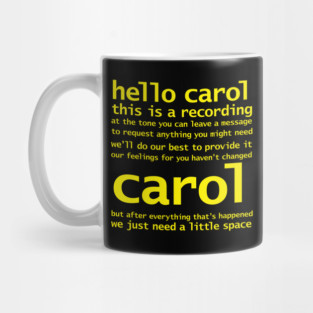 Pluribus TV Show Hello Carol This Is A Recording Mug