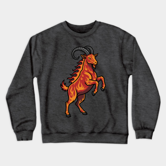 Year of the Fire Goat 2027 Crewneck Sweatshirt by CreativeSage